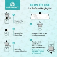 Aiglemont's Signature 7 Car Perfume Hanging Pod | Car Air Freshener | Car Accessories - YES, SIGNATURE 7