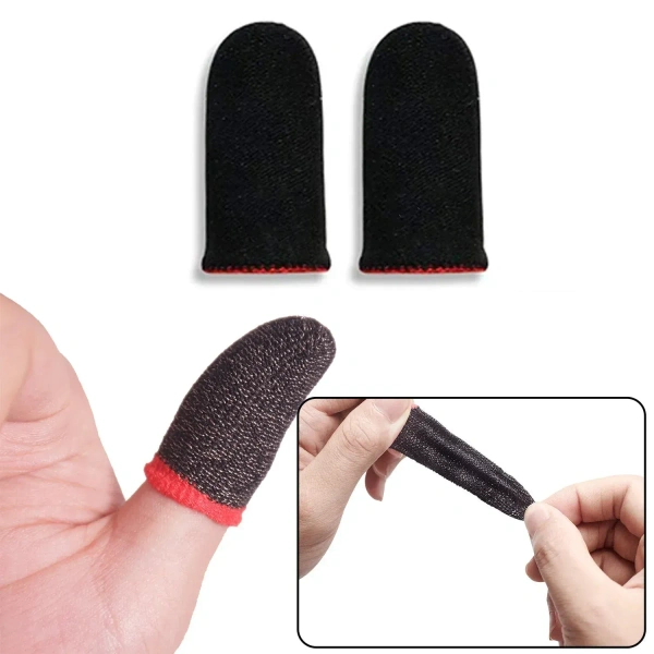 Thumb & Finger Sleeve for Mobile Gaming (4 Pair) – Best Choice for PUBG, COD, Free Fire - free, EASY RETURN