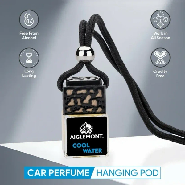 Aiglemont's Cool Water Car Perfume Hanging Pod | Car Air Freshener | Car Accessories - YES, COOL WATER