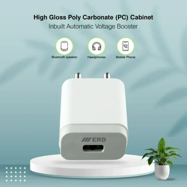 ERD TC-11 Charger With Micro USB Cable 5V/3Amp (5W)