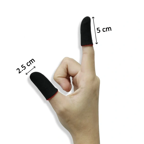 Thumb & Finger Sleeve for Mobile Gaming (4 Pair) – Best Choice for PUBG, COD, Free Fire - free, EASY RETURN