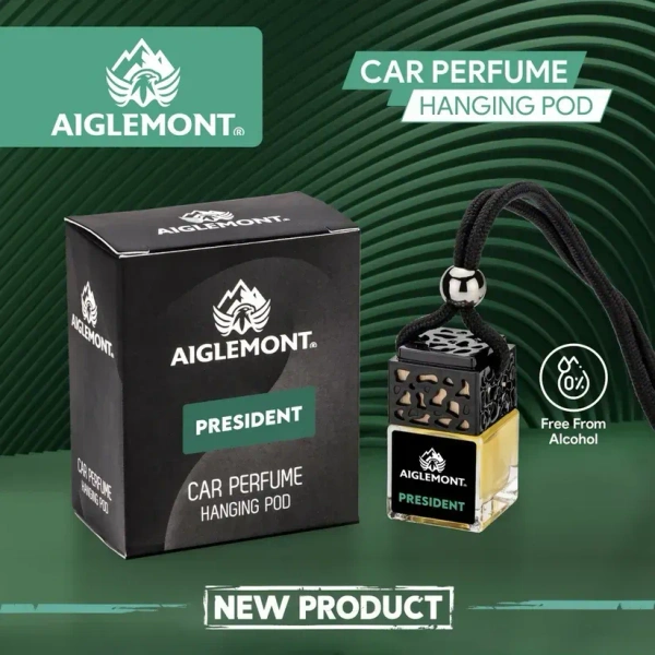 Aiglemont's President Car Perfume Hanging Pod | Car Air Freshener | Car Accessories - YES, PRESIDENT PERFUMERY