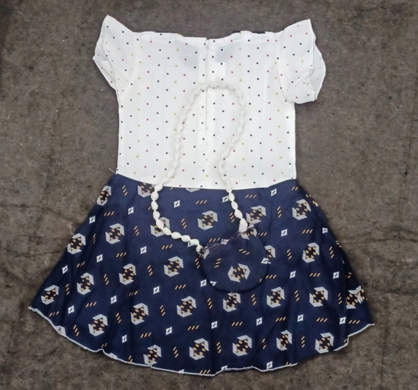  Ethnic Frock - NAVY BLUE, 6-12 MONTH