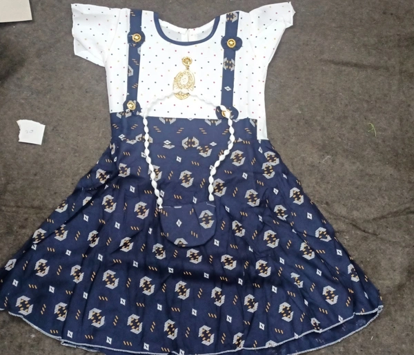  Ethnic Frock - NAVY BLUE, 6-12 MONTH