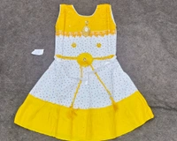  Ethnic Frock - YELLOW, 4-5 YEARS