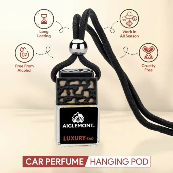 Aiglemont's Luxury 540 Car Perfume Hanging Pod | Car Air Freshener | Car Accessories - yes, ELIXIR PERFUMERY