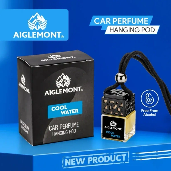 Aiglemont's Cool Water Car Perfume Hanging Pod | Car Air Freshener | Car Accessories - YES, COOL WATER