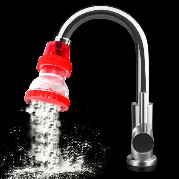 Big Plastic 360-Degree Shower Head Faucet - EASY RETURN