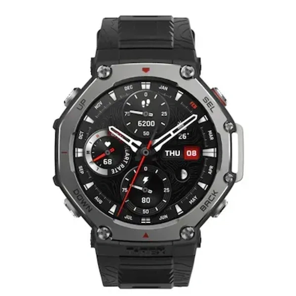 Amazfit T-Rex 3 3.81 cm (1.5 inch) AMOLED Smart Watch, Onyx - YES, BLACK