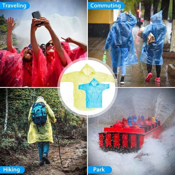 Disposable Easy-to-Carry Raincoat – Lightweight & Waterproof - EASY RETURN   4 DAY DELIVERY