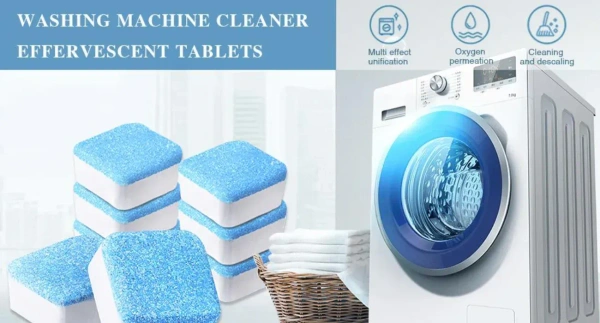Washing Machine Stain Tank Cleaner Deep Cleaning Detergent Tablet ( 10pc ) - EASY RETURN
