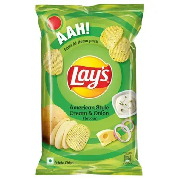 Lay's American Style Cream & Onion Potato Chips 82 g - NO