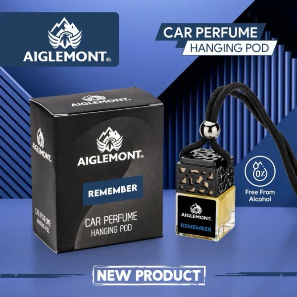 Aiglemont's Remember Car Perfume Hanging Pod | Car Air Freshener | Car Accessories - YES, REMEMBER