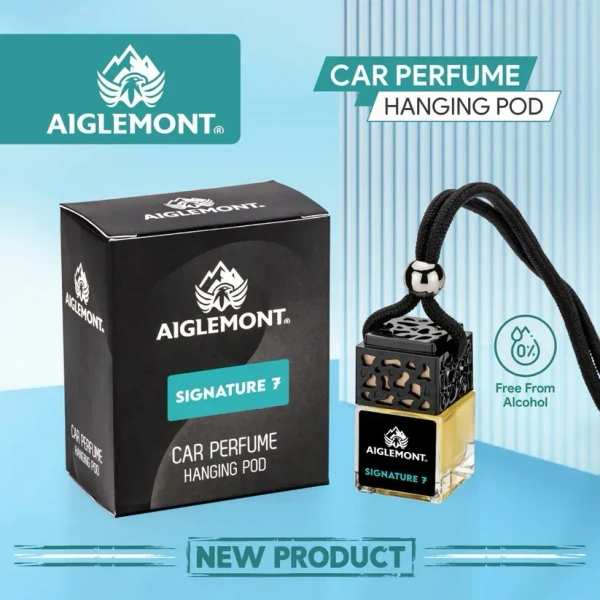 Aiglemont's Signature 7 Car Perfume Hanging Pod | Car Air Freshener | Car Accessories - YES, SIGNATURE 7