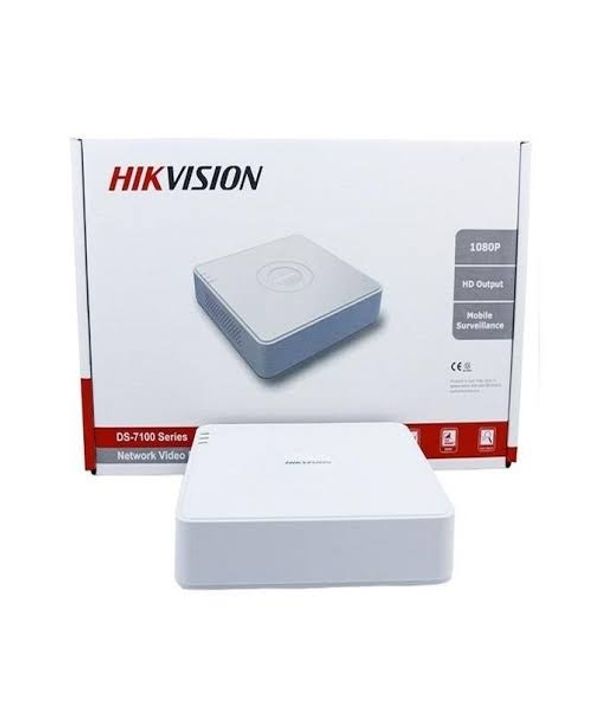 Hikvision HD Series DS-7A04HQHI-K1 1080P,Upto 4MP 4 Channel Mini Turbo DVR (White)
