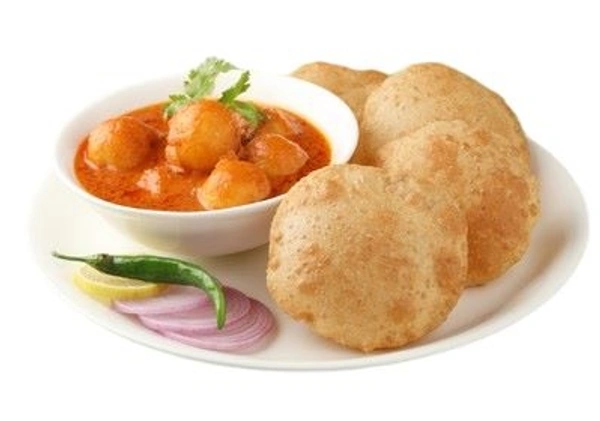 Kadai Puri with Aloo Sabji