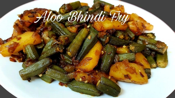 Aloo Bhindi Bhaja