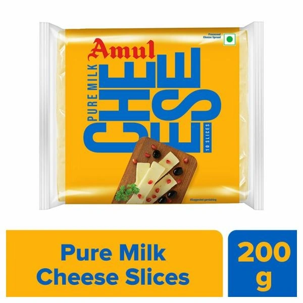 Amul Cheese Slices - 200g - Pack of 10