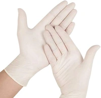 Latex Medical Examination Hand Gloves,  Pack of 20 (Medium)
