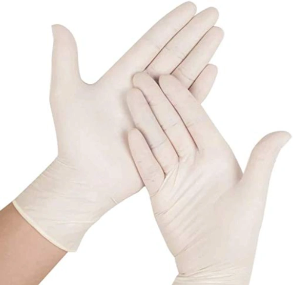Latex Medical Examination Hand Gloves,  Pack of 20 (Medium)