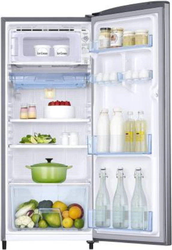 SAMSUNG 192 L Direct Cool Single Door 2 Star Refrigerator  (Gray Silver, RR19A241BGS/NL)