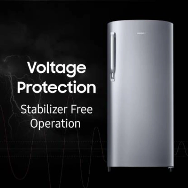 SAMSUNG 192 L Direct Cool Single Door 2 Star Refrigerator  (Gray Silver, RR19A241BGS/NL)