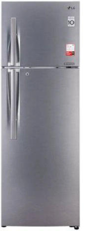 LG 335 L Frost Free Double Door 3 Star Convertible Refrigerator  (Dazzle Steel, GL-T372JDS3)