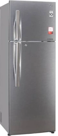 LG 335 L Frost Free Double Door 3 Star Convertible Refrigerator  (Dazzle Steel, GL-T372JDS3)