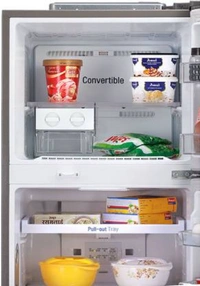 LG 335 L Frost Free Double Door 3 Star Convertible Refrigerator  (Dazzle Steel, GL-T372JDS3)
