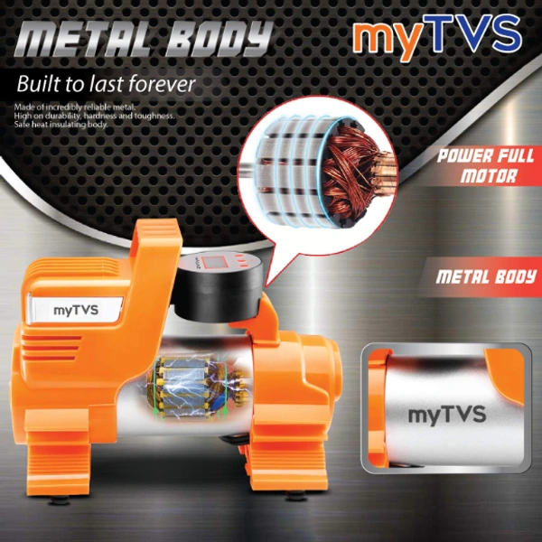 myTVS TI-86 Metallic Digital Auto Cut-Off Car Tyre Inflator