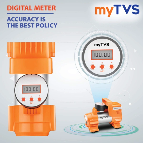 myTVS TI-86 Metallic Digital Auto Cut-Off Car Tyre Inflator