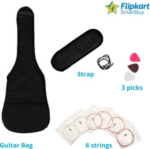 Matrix SmartBuy FKSB-38M-BK Acoustic Guitar Linden Wood Rosewood Right Hand Orientation  (Black)