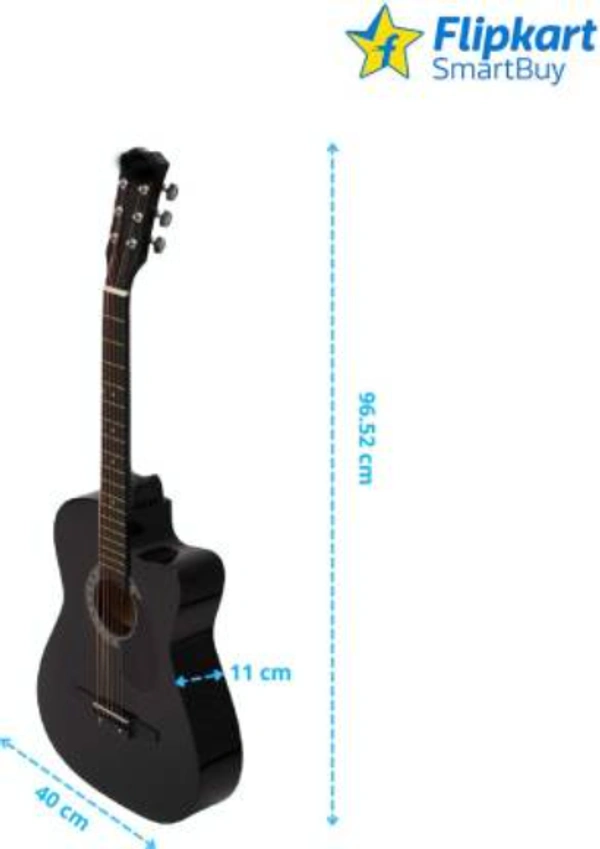 Matrix SmartBuy FKSB-38M-BK Acoustic Guitar Linden Wood Rosewood Right Hand Orientation  (Black)