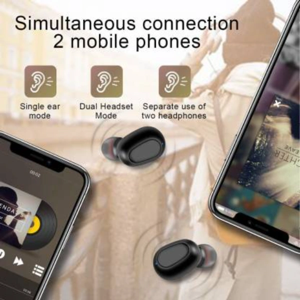 Grostar L21 Wireless Earphone Mini Bluetooth 5.0 Headphone Smart Headphones  (Wireless)