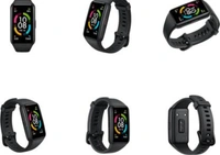 Honor Band 6  (Meteorite Black Strap, Size : Regular) - 