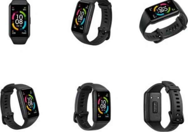 Honor Band 6  (Meteorite Black Strap, Size : Regular) - 