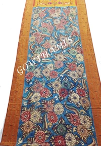KALAMKARI HAND PAINTED PAITHANI FLORAL SAREE -KHPPFS009