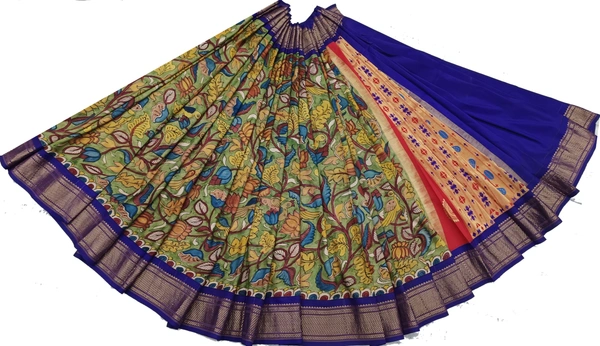 KALAMKARI HAND PAINTED PAITHANI FLORAL SAREE -KHPPFS014