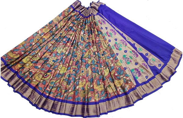 KALAMKARI HAND PAINTED PAITHANI FLORAL SAREE -KHPPFS015