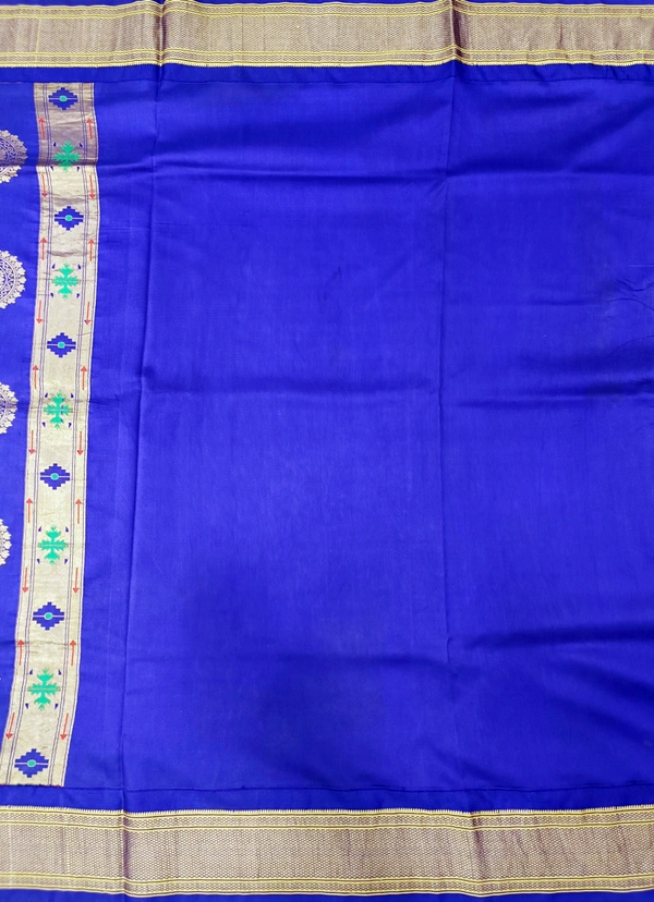 KALAMKARI HAND PAINTED PAITHANI FLORAL SAREE -KHPPFS015