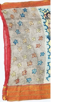 KALAMKARI HAND PAINTED PAITHANI STORY SAREE -KHPPSS005