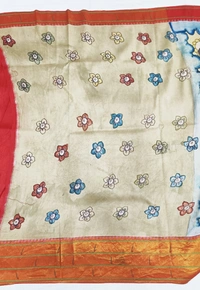 KALAMKARI HAND PAINTED PAITHANI STORY SAREE -KHPPSS008
