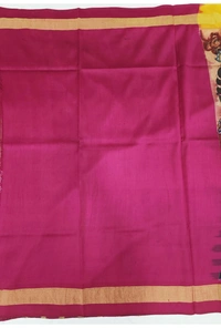 POCHAMPALLY KALAMKARI HAND PAINTED STORY SAREE -PKHPSS004
