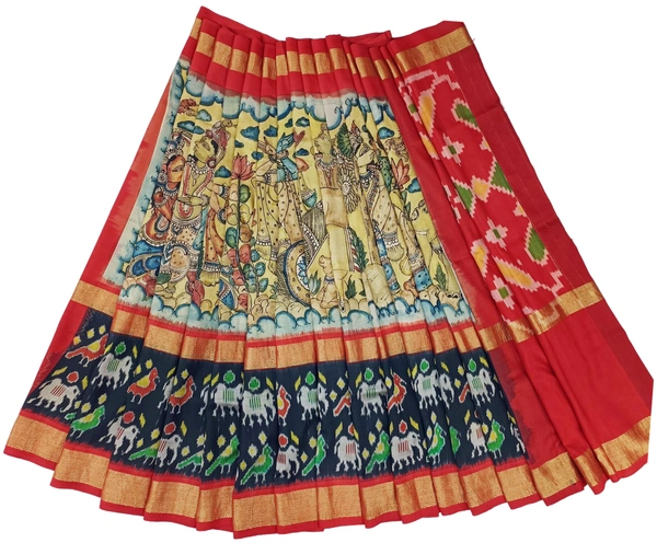 POCHAMPALLY KALAMKARI HAND PAINTED STORY SAREE -PKHPSS003