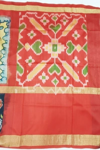 POCHAMPALLY KALAMKARI HAND PAINTED STORY SAREE -PKHPSS003