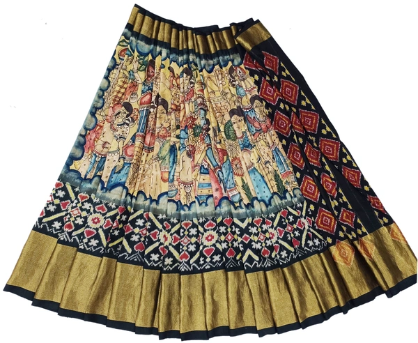 POCHAMPALLY KALAMKARI HAND PAINTED STORY SAREE -PKHPSS006
