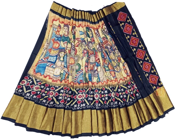 POCHAMPALLY KALAMKARI HAND PAINTED STORY SAREE -PKHPSS007