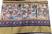POCHAMPALLY KALAMKARI HAND PAINTED STORY SAREE -PKHPSS007