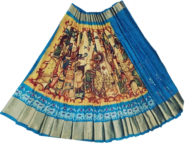 POCHAMPALLY KALAMKARI HAND PAINTED STORY SAREE -PKHPSS008