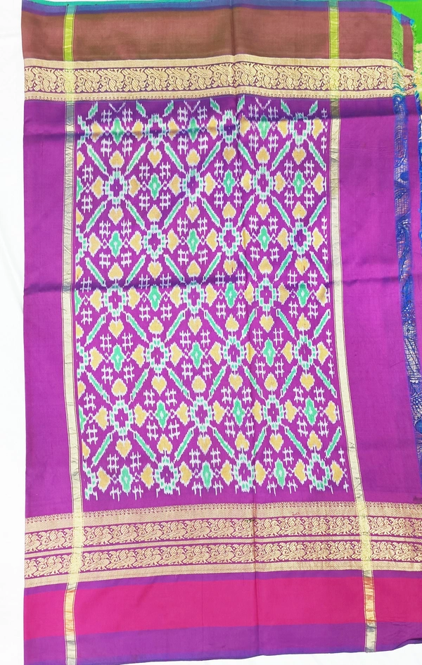 POCHAMPALLY KALAMKARI HAND PAINTED STORY SAREE -PKHPSS009